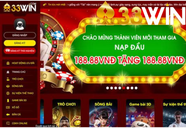 Ưu Đãi Hấp Dẫn Từ Nhà Cái 33win